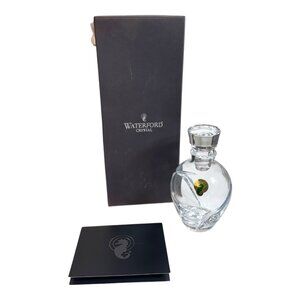 Waterford Siren Crystal Glass Perfume Bottle 5" Vintage w/ Stopper Original Box